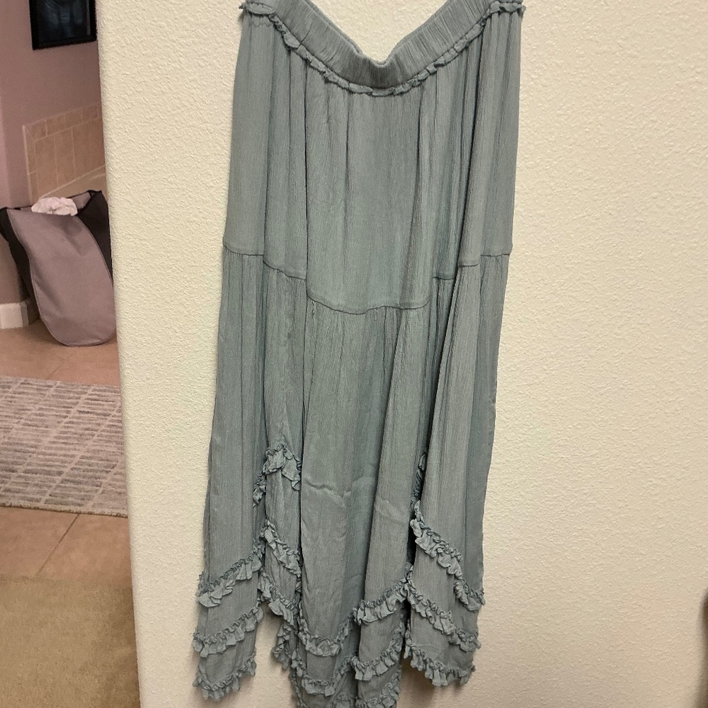 Free People Vienna Midi Skirt 100% cotton Size Small